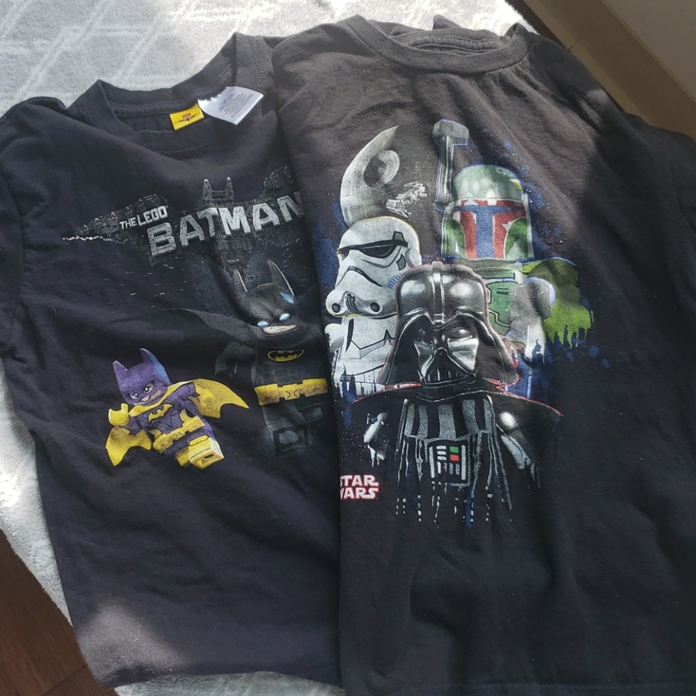 Kids Lego movie t-shirt bundle